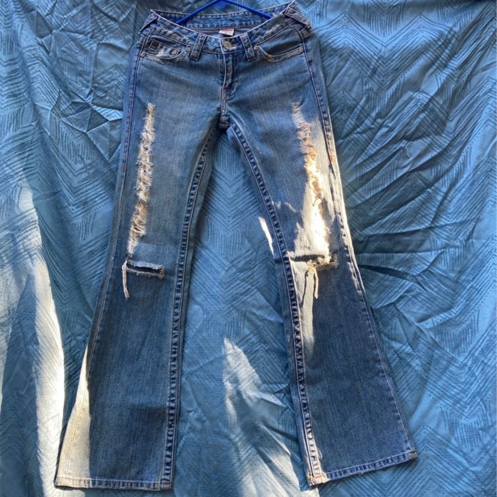 flared true religion jeans